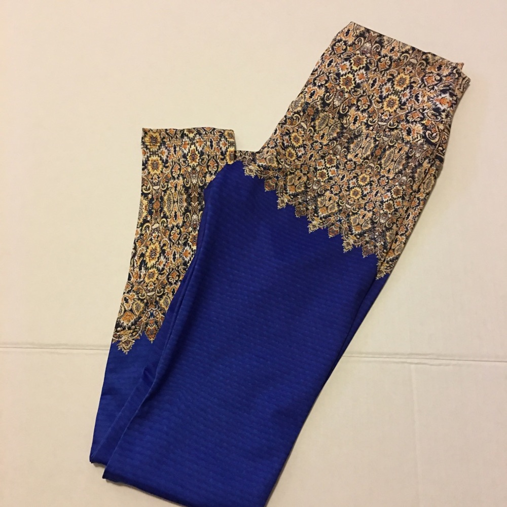 Om Shanti yoga   leggings Wild Asian Delight sz S
